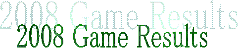 2008 Game Results
